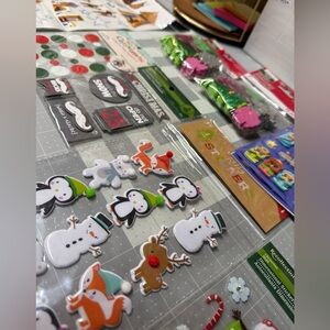 NWT. Huge Festive Christmas Sticker Craft Embellishment Set